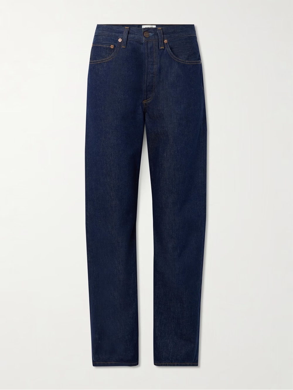 Agolde Kelly Straight Leg Jean in Rinse Dark Blue